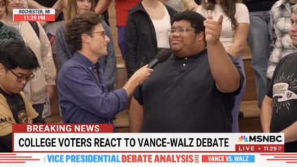 MSNBC's Jacob Soboroff interviews college voters after vice presidential debate